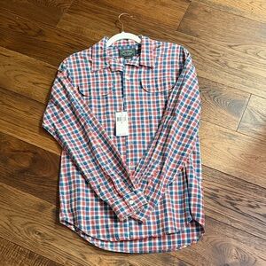 Polo Ralph Lauren Men's Red & Blue Plaid Button-Down Shirt Sz Small NWT